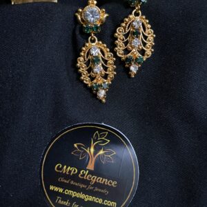 Radiant Stone Gold Covering Earrings