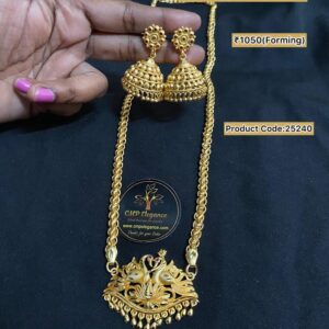 Forming Dollar Chain with Forming Big Jhumkas - CMP25240