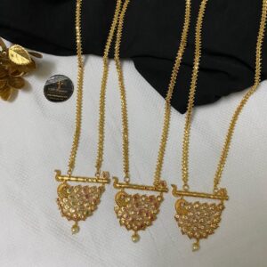 Beautiful Peacock Dollar Chain | Gold Finish | #CMPElegance