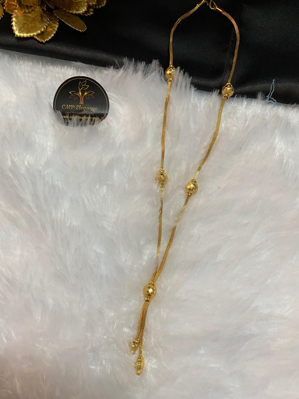 21 Short Ball Necklace | Simple Daily Wear-CMP25347