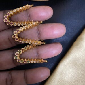 Classic Vanki Adjustable Ring – White Ruby & Multi