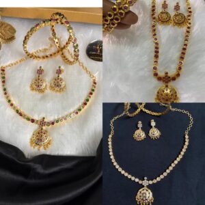Elegant Attigai Combo – Earrings & Bangles