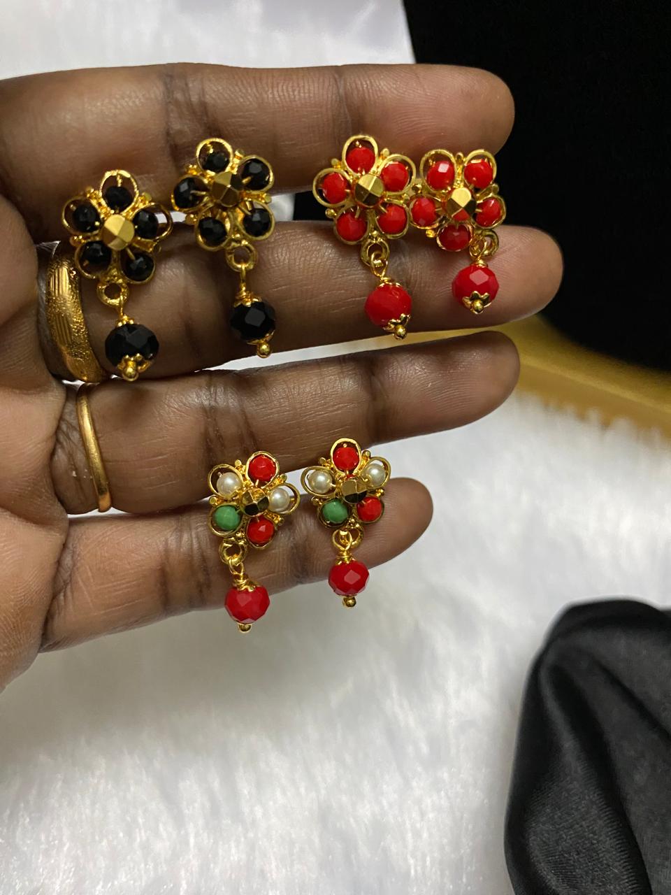 Micro Beads Earrings 3 Colour Options