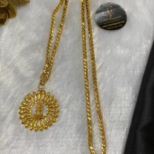 Forming Round Lakshmi Dollar with Micro Chain – CMP25537