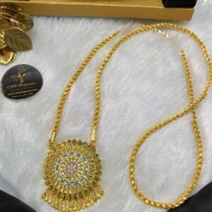 Forming Enamel Dollar with Rope Chain – CMP25543