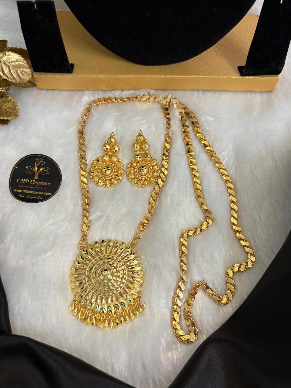 Forming Earring with Forming Dollar Chain Combo (CMP25584)