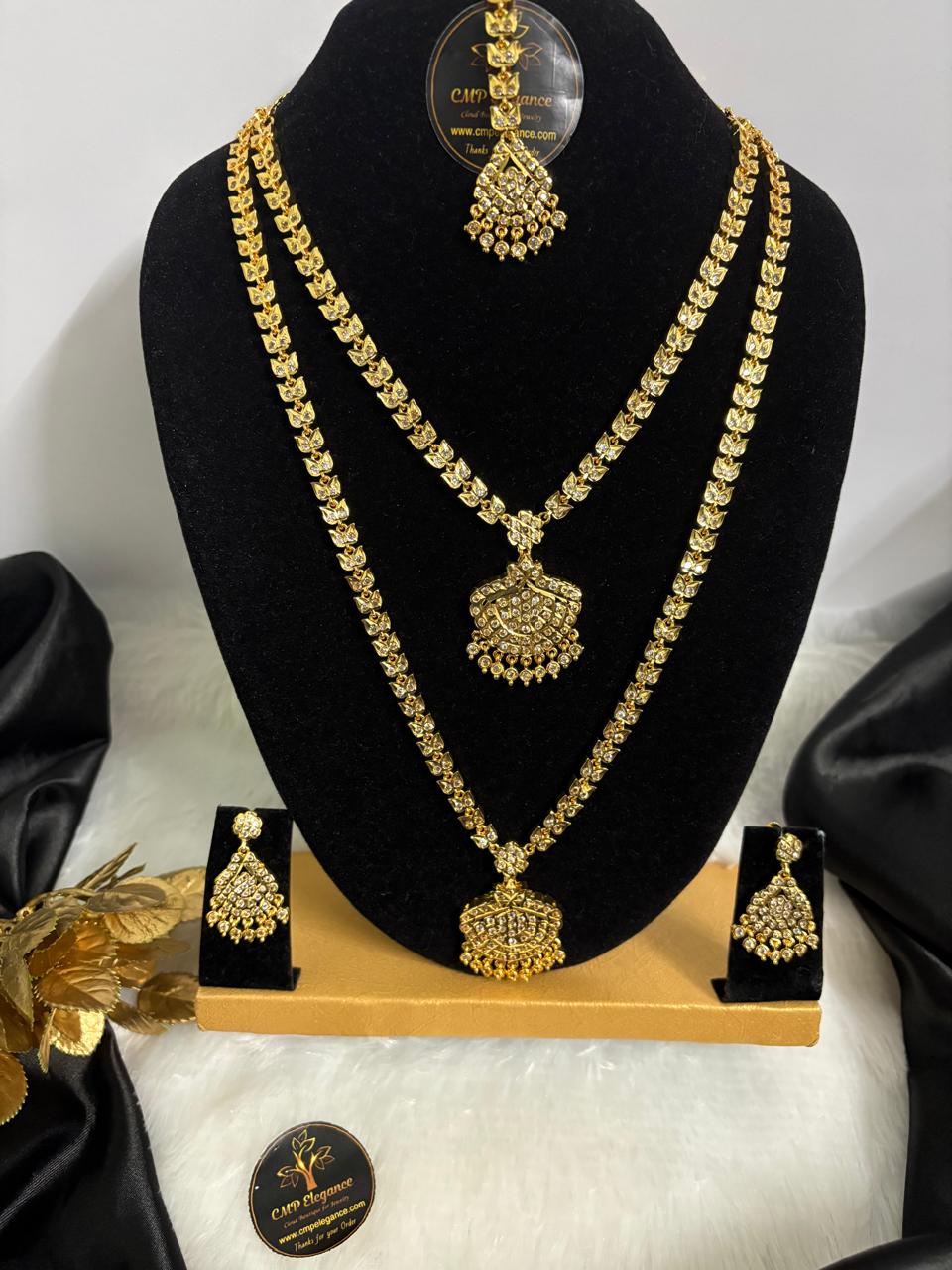 Impon Ketti Combo Set – Long + Short + Earrings + Tikka – CMP25662