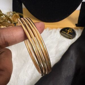 Impon Plain Round Solid Medium Bangles – Set of 4 | CMP25671