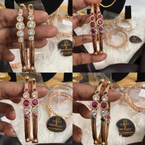 Premium Four Side Stone Impon Bangles – CMP26729