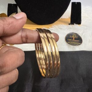 Impon Panchalogh Plain Flat Bangles (Set of 4) – CMP26756