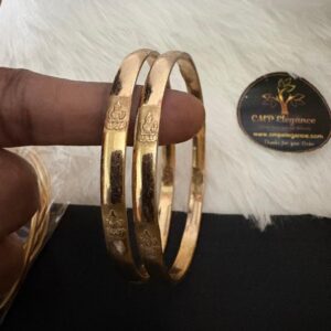 Impon Panchalogh Lakshmi Lotus Design Bangles – CMP26762
