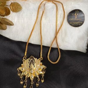 Forming Lotus with Drop & Stone Design Dollar Chain CMP26793