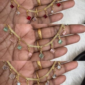 Micro Diamond Shape Stone Drop Neckwear – CMP26882
