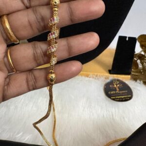 Stoned Spiral Mugappu Chain 24 Inch – CMP26887