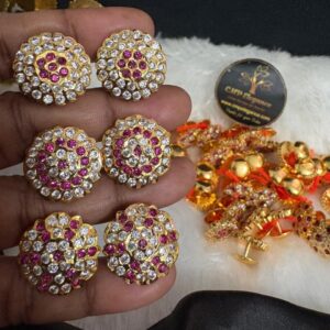 Impon Premium Multi-Stone Earrings (3 Stone Variant) – CMP26894