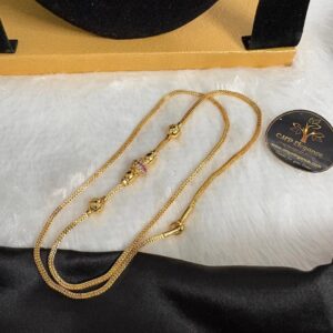Micro Stone Ball Mugappu Chain – CMP26917