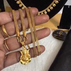 Ganesh Pendant Dollar Chain (24 Inch) – CMP26983