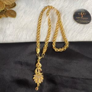 Center Velmayil Dollar with Lotus Chain (18/24/30 Inch) – CMP26987