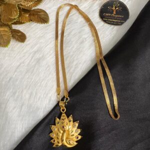 Peacock Pendant Micro 3-Line Chain (24 Inch) – CMP26989