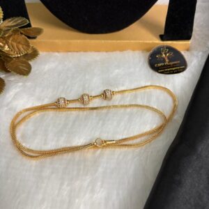 3 Stone Ball Mugappu Chain CMP261001