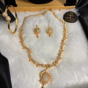 Micro Stone Bird Design Necklace Combo – CMP261010