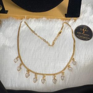 Micro Drops Heart Design Necklace – CMP261036