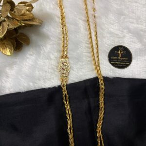 Impon Stoned Mugappu with Micro 2 Line Chain – CMP261067