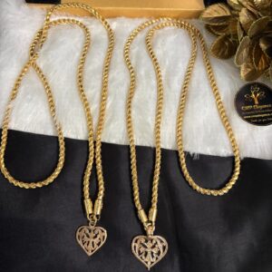 Impon Christian Dollar with Impon Rope Chain (30 Inches) – CMP261069