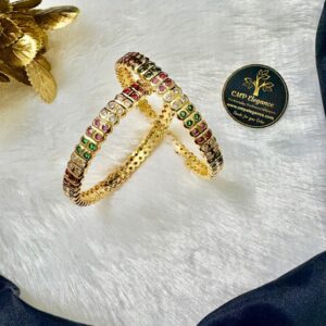 Impon Ketti 2 Line Stone Bangle – CMP261090