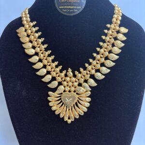 Real Gold Look Gram Forming Kerala Design Short Necklace – CMP261108