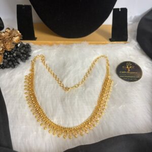 Trending Aarumbu Design Forming Necklace – Real Gold Look – CMP261111