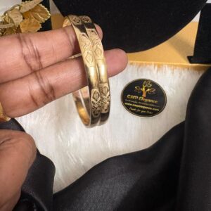 Impon Panchalogha Leaf Design Bangle – Daily Wear – CMP261116