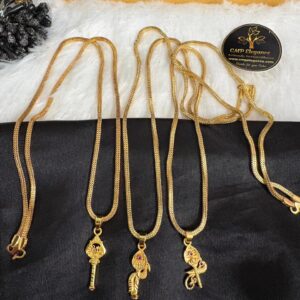Forming Velmayil Dollar with Micro Pipeless Square Chain (18 Inches) – CMP261144