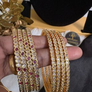 Impon Stone Bangle Set (4 Bangles) – CMP261152