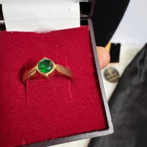 Green Stone Impon Panchalogha Finger Ring – CMP261169