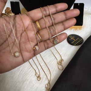 Stone Ball Impon Dollar Chain – CMP261184