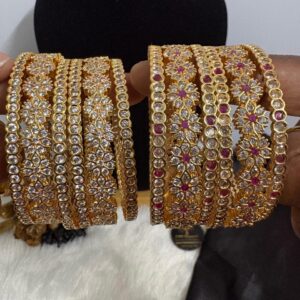 Impon Stoned Bangles Combo – Set of 6 – CMP261198