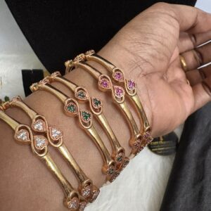 Premium Double Leaf Design Impon/Panchalogha Bangles – CMP261204
