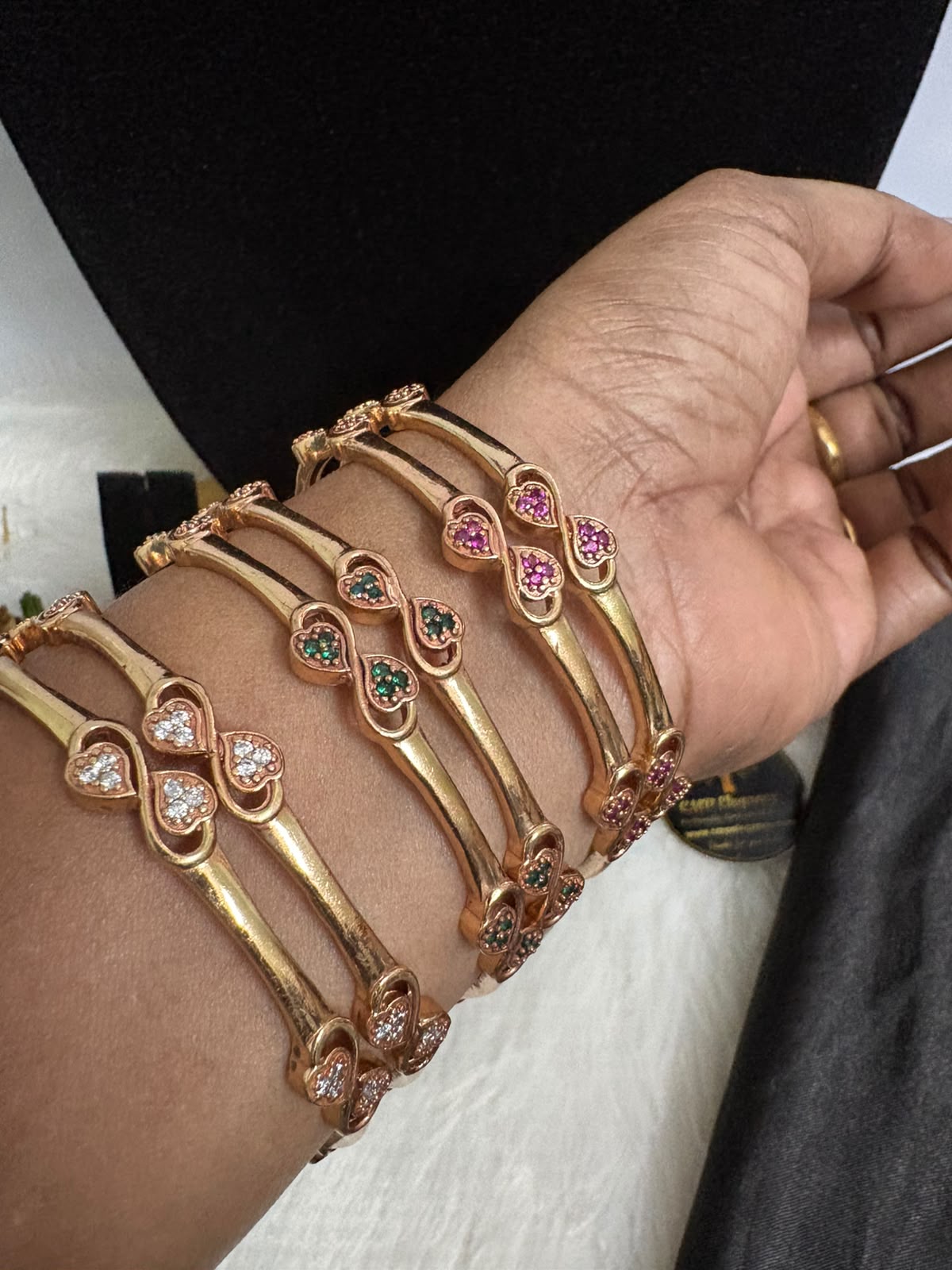 Premium Double Leaf Design Impon/Panchalogha Bangles – CMP261204