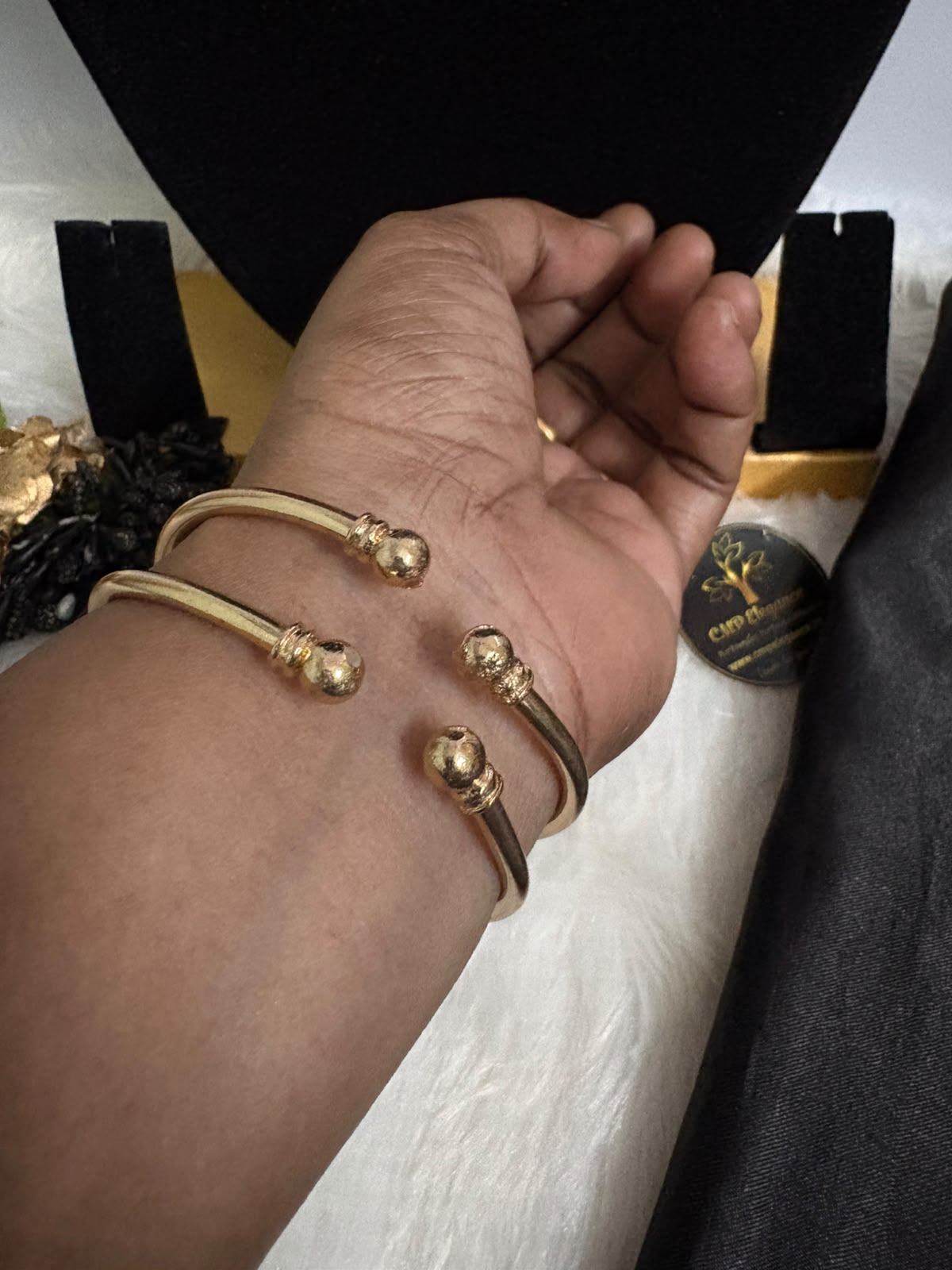 Impon/Panchalogha Plain Kada Design Bangles – CMP261205 - Image 2