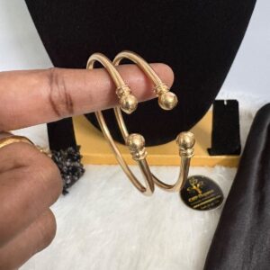 Impon/Panchalogha Plain Kada Design Bangles – CMP261205