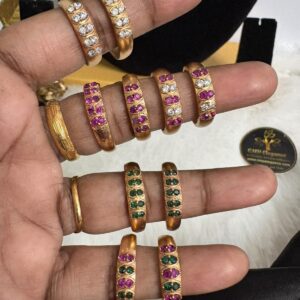 Impon / Panchaloga 5 Row Stone Finger Ring – CMP261214
