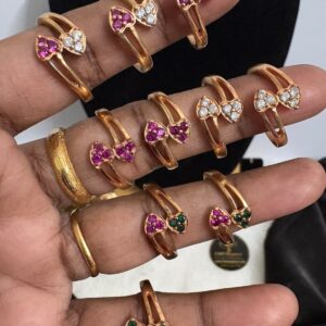 Double Leaf Stone Impon / Panchaloga Finger Ring – CMP261217