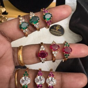 Oval Stone Impon / Panchaloga Finger Ring – CMP261218