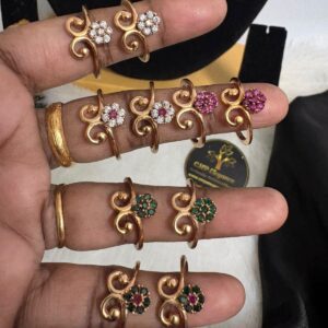 Flower Stone Impon / Panchaloga Finger Ring – CMP261220