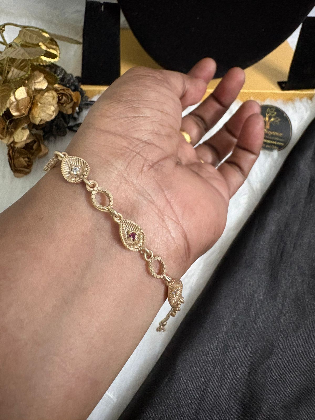 Impon/Panchalogha Stone Design Bracelet – CMP261227 - Image 4