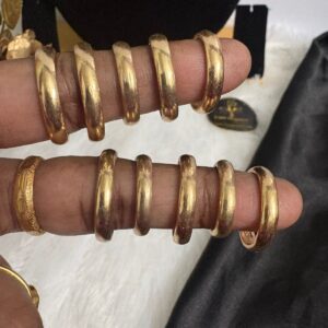Impon/Panchalogha Plain Medium Thick Finger Ring – CMP261248