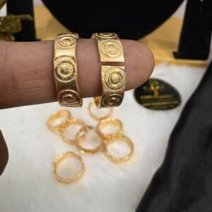 Impon/Panchalogha Unpolished Durable Circle Design Toe Ring – CMP261256
