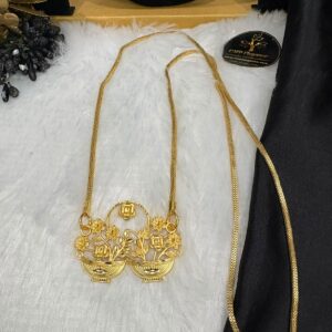 Forming Double Flower Pot Dollar with Micro Pipeless Square Chain – CMP261260
