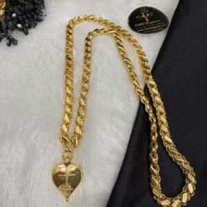 Micro Cross Dollar with Micro Thick Sundari Chain – CMP261264